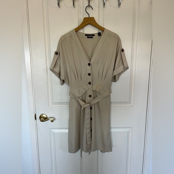 Scotch & Soda V-neck Button-down Drapey Safari Dress - Picture 3 of 6